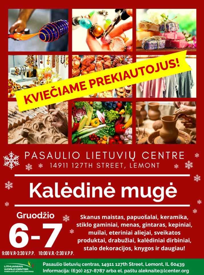 Stop by the Saulute Table Dec 6-7, 2025